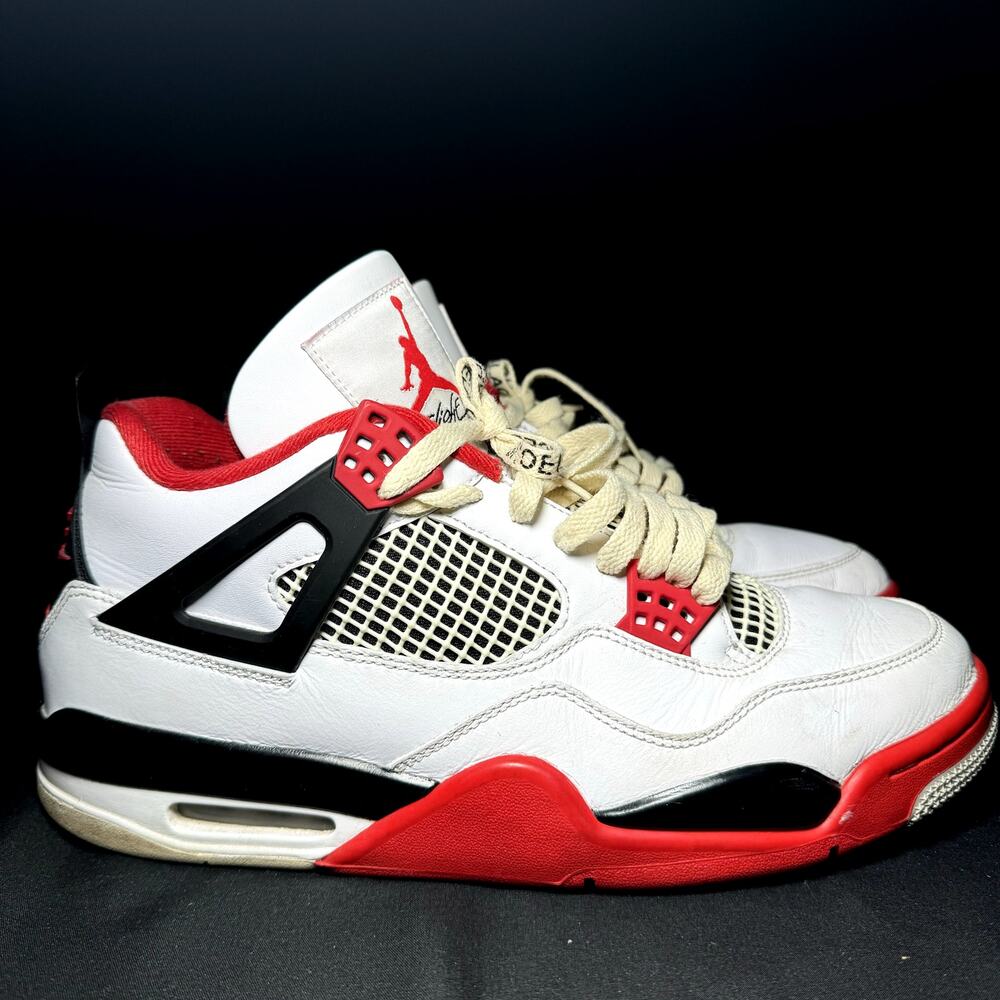 Size 11 - Nike Air Jordan 4 Retro OG Fire Red 2020 Men's Shoes